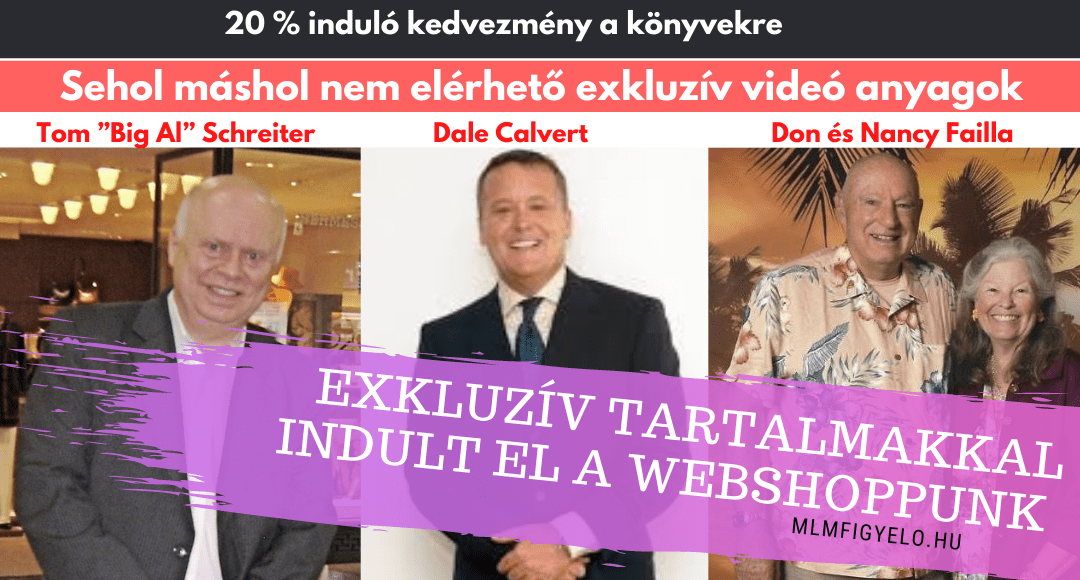 Exkluzív tartalmakkal indult el az MLMfigyelő Webshopja